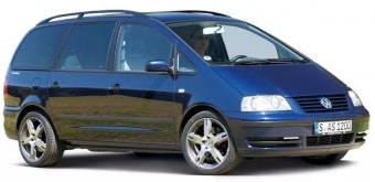 Средняя цена Volkswagen Sharan 2009 в Москве
